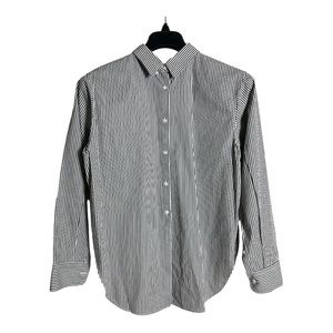 rag & bone Black and White Striped Button Down Shirt